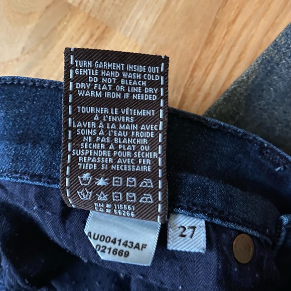 🎉 HP 🎉 7 for all Mankind Gold Foil Printed Skinny Jeans - Picture 10 of 16